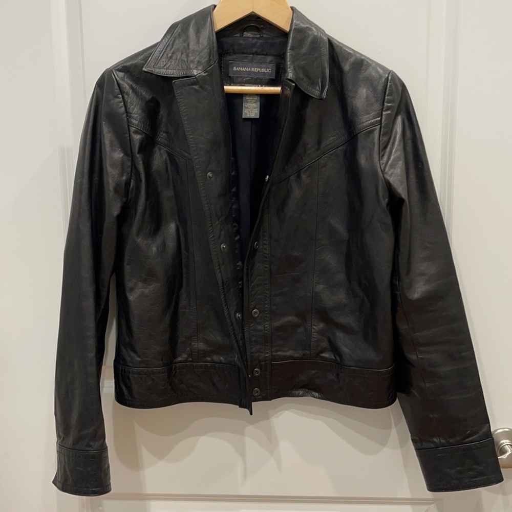 Genuine Leather Banana Republic Women’s Size Medium Jacket